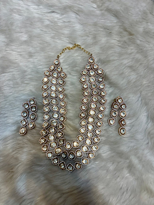 Mozonite 3-Layer Medium Length Necklace