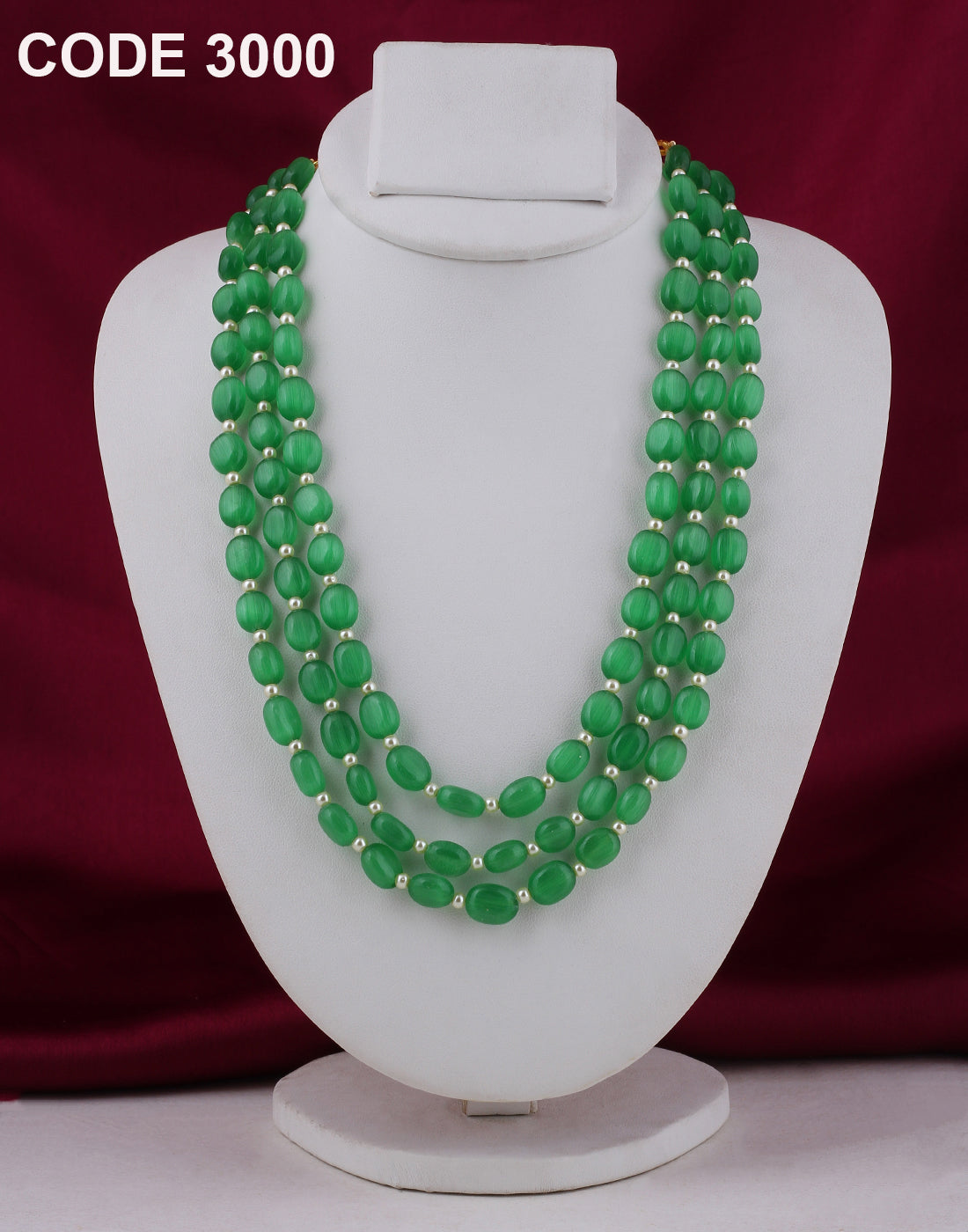 Triple Layer Bead Mala | Available in Many Colours