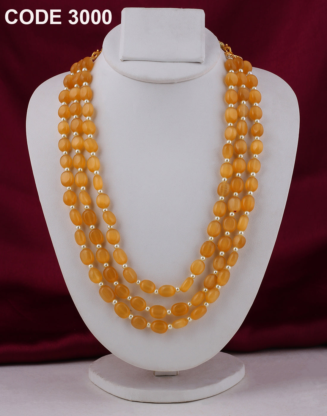 Triple Layer Bead Mala | Available in Many Colours