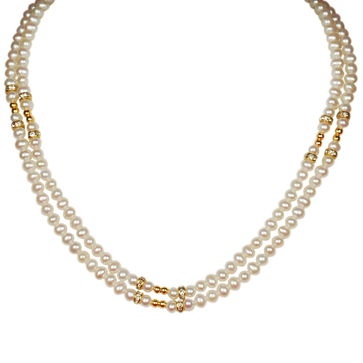 Freshwater Real Pearl Necklace with Long Earrings