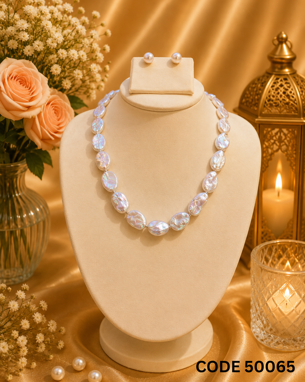 Baroque Freshwater Pearl Necklace Set – Code 50065