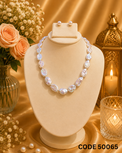 Baroque Freshwater Pearl Necklace Set – Code 50065
