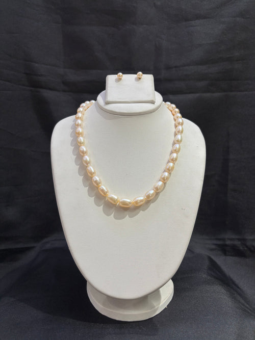 Classic Baroque Pearl Necklace Set – Code 50054