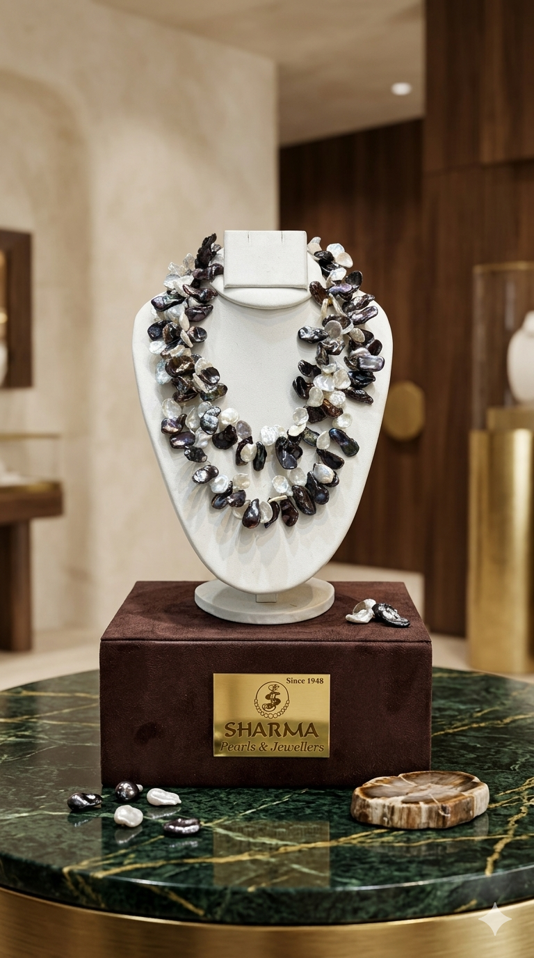 Premium Baroque Pearl Twist Necklace – 2 in 1 Double Layer Necklace