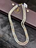 2 Layer Freshwater Rainbow Pearl Necklace Set