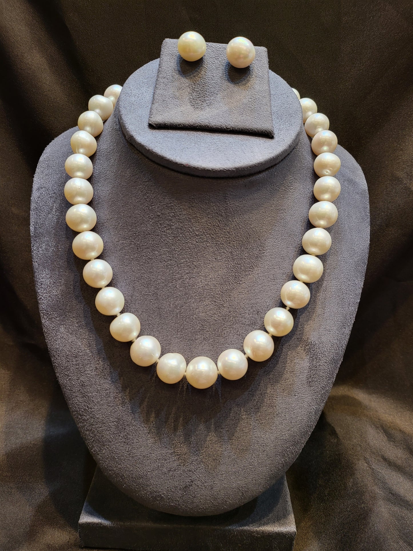 Luxury Big Pearl Set | Freshwater Real Pearls