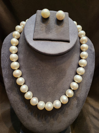 Luxury Big Pearl Set | Freshwater Real Pearls