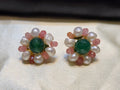 Real Pearl & Semi Beads Earrings Multi Colour