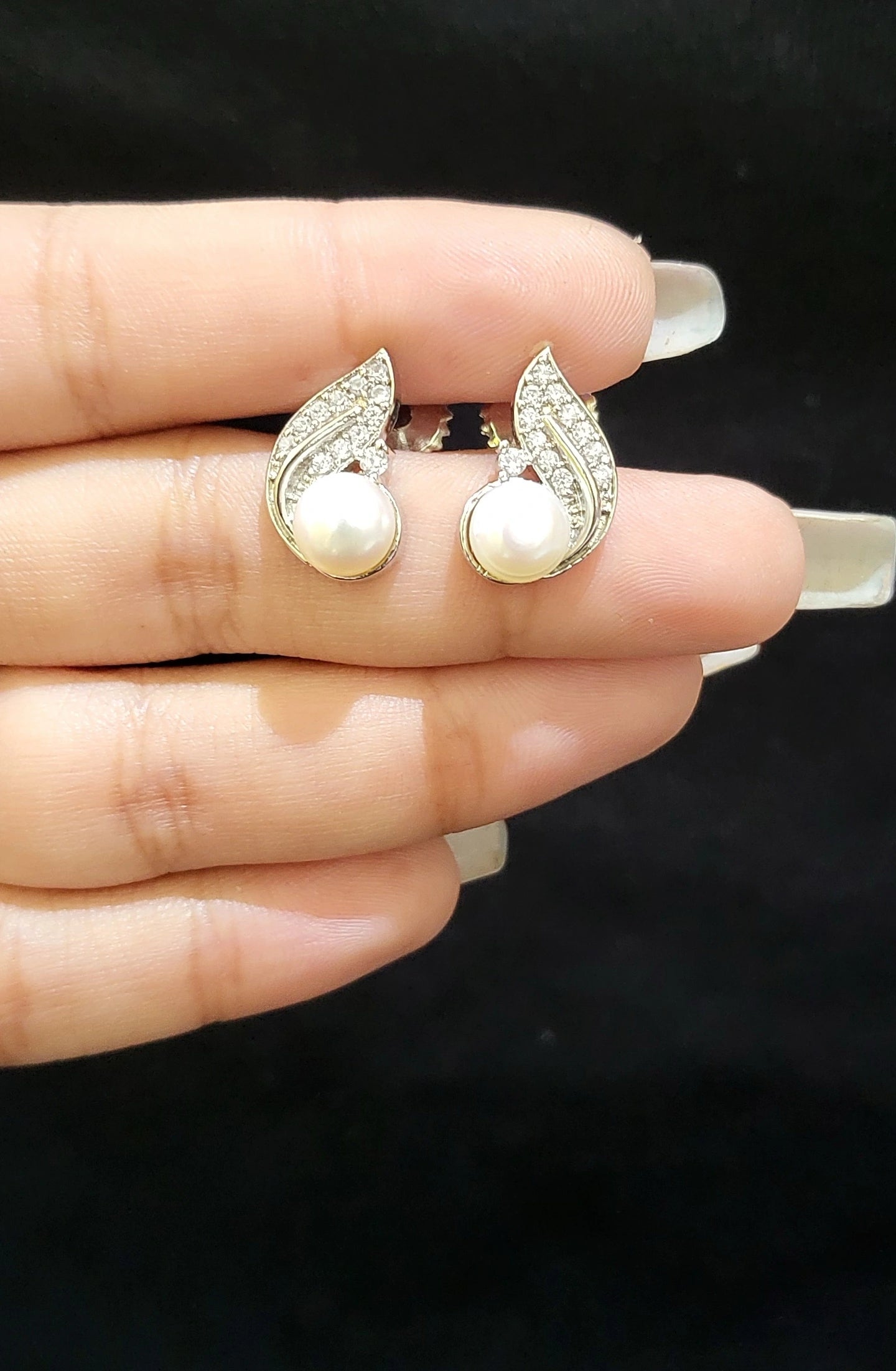 Angel Fresh Pearl Earrings | Freshwater Real Pearls