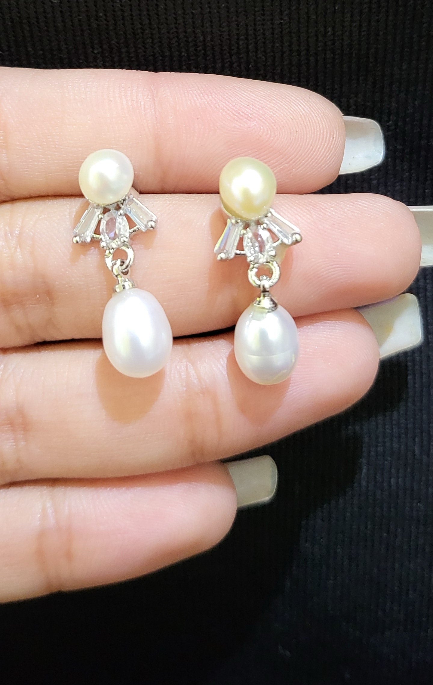 Fresh Pearl Earrings | Freshwater Real Pearls