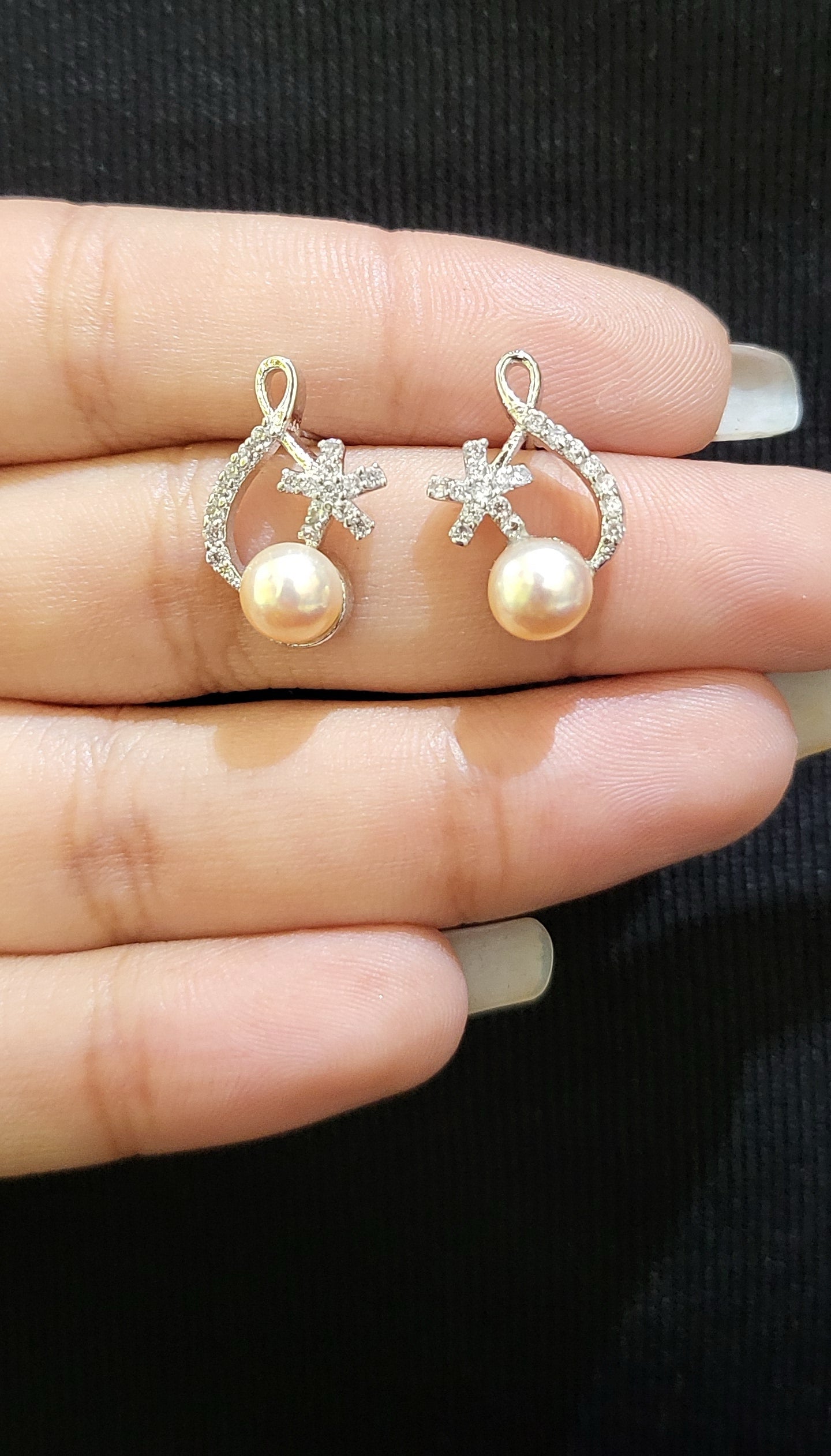 Beautiful Fresh Pearl Earrings | Freshwater Real Pearls