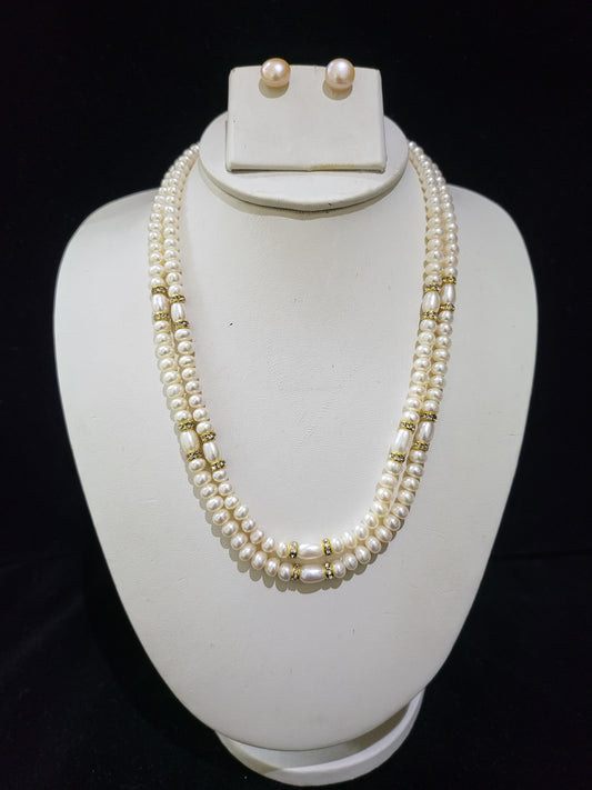 Premium Real Pearls Necklace | White pearls only