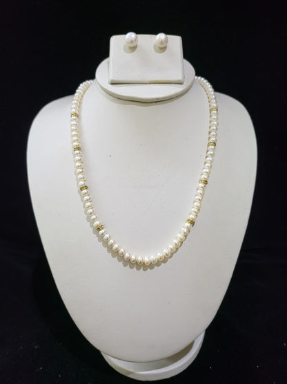 Single Layer Real Pearls Necklace