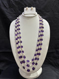 Amethyst & Freshwater Pearl 4-Line Necklace Set