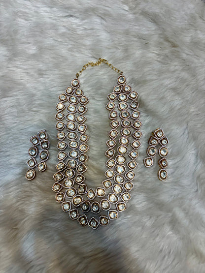 Mozonite 3-Layer Medium Length Necklace