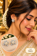 Pearl Floral Stud Earrings – Code 7021
