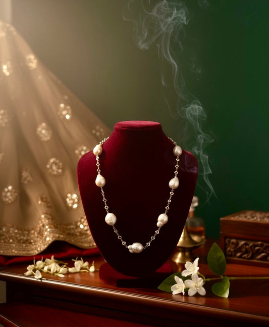 Handcrafted Premium Baroque Pearl Necklace – Bridal & Festive Collection