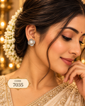 Pearl Flower Stud Earrings