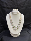 Double Layer Freshwater Pearl & Rose Quartz Necklace Set