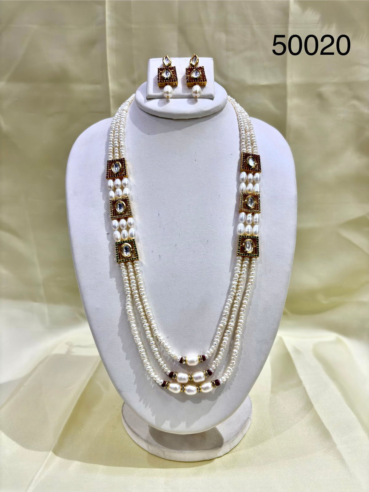 Multicolor Freshwater Pearl Multi-Strand Necklace Set