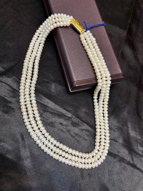 3 Layer Freshwater Pearl Mala