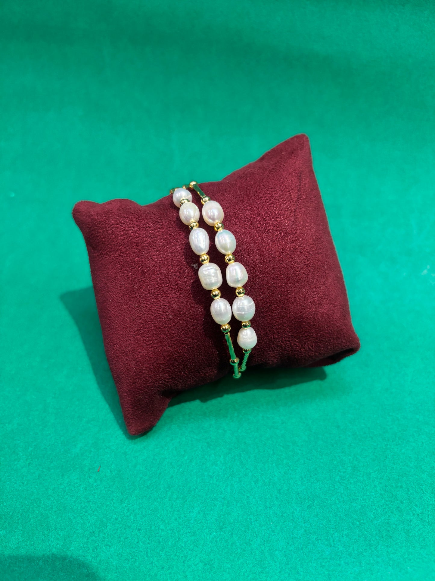 Classic Freshwater Pearl Double-Layer Bracelet