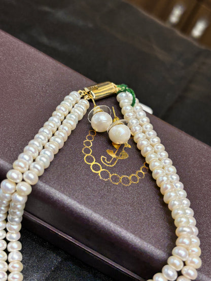 Premium Freshwater Pearl Necklace with Black Pearls