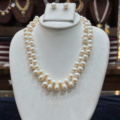 Layered Pearl Statement Necklace