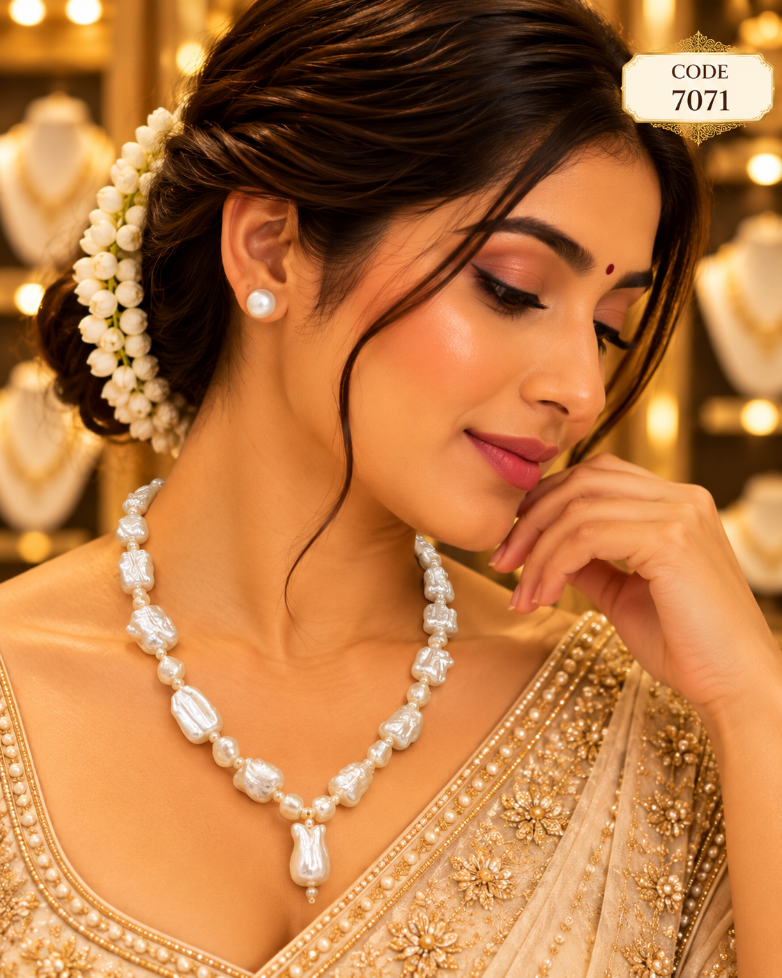 Baroque Pearl Pendant Necklace