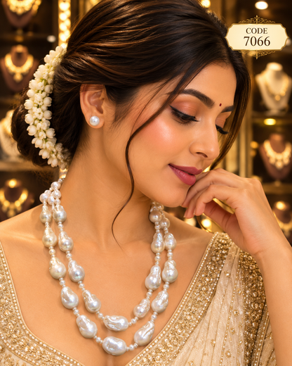 Baroque Pearl Layered Necklace