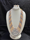 Multicolor Freshwater Pearl 6-Line Necklace Set