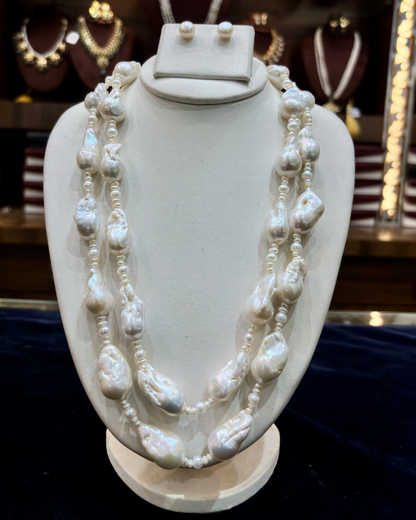 Baroque Pearl Layered Necklace