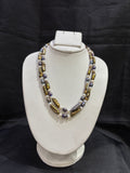 Double Layer Multicolor Biwa Pearl Necklace