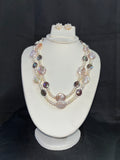 Double Layer Baroque Pearl & Peacock Pearl Necklace Set
