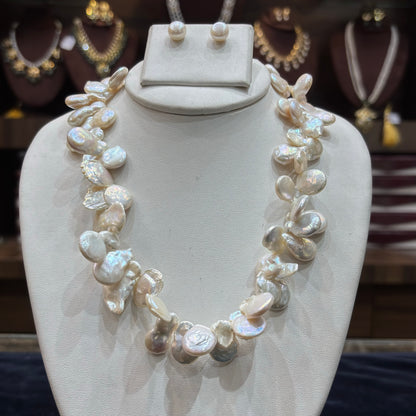 Pearl Cluster Statement Necklace