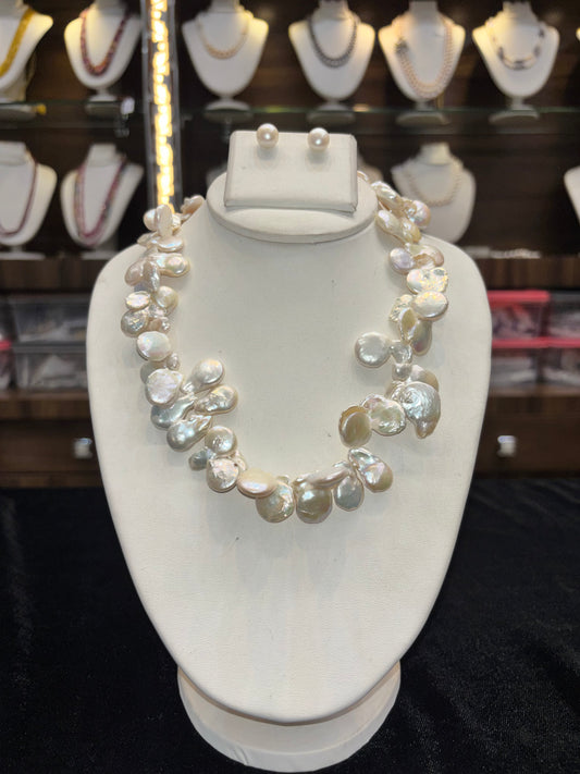 Freshwater Pearl Statement Necklace Set