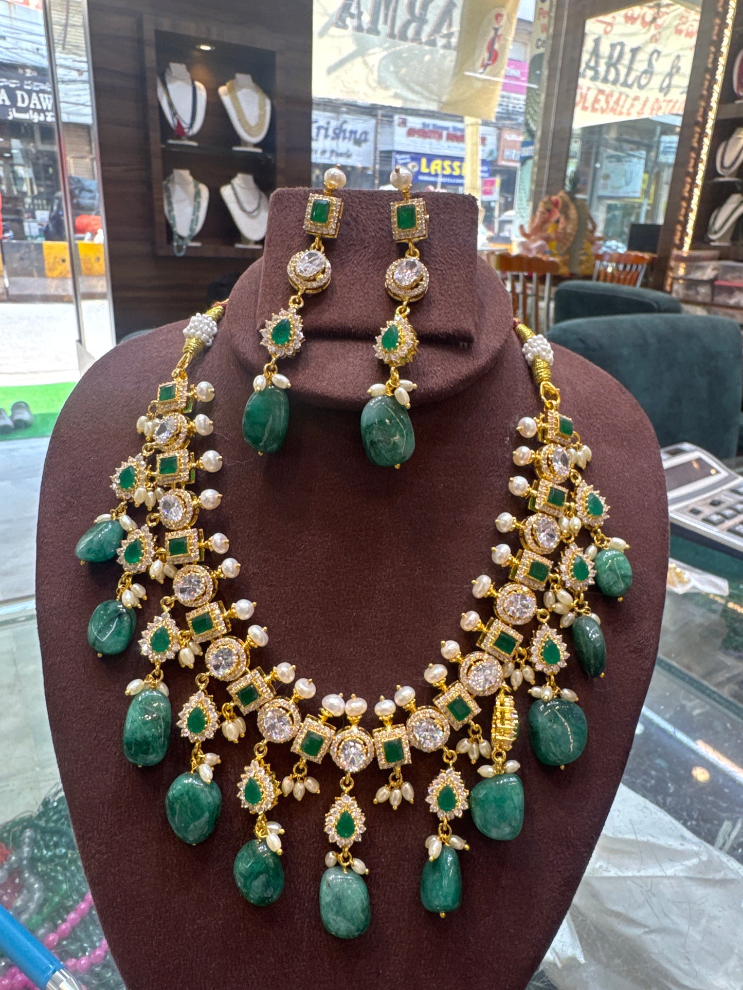 Emberold drop necklace