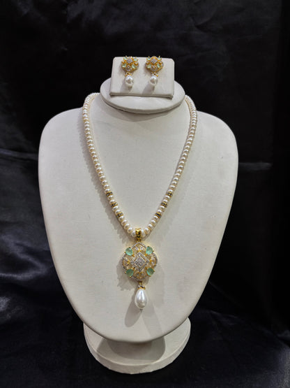Freshwater Pearl Pendant Necklace Set – Code 50005