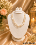 Classic Double-Layer Pearl Necklace Set – Code 50052