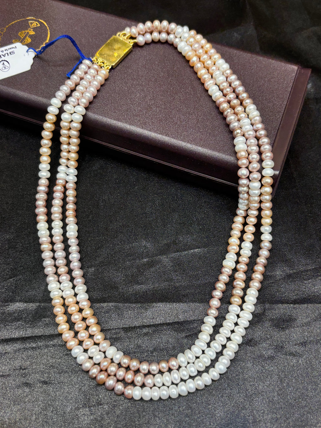 3 Layer Multicolor Freshwater Pearl Mala
