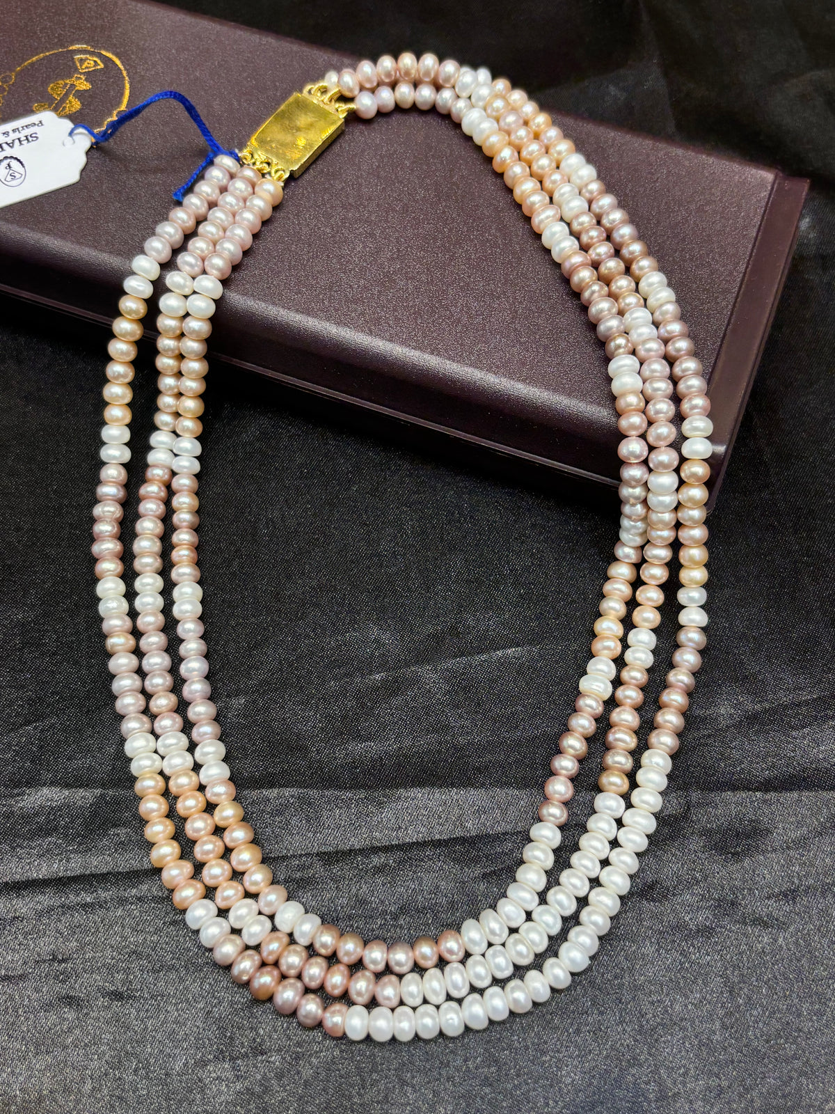 3 Layer Multicolor Freshwater Pearl Mala
