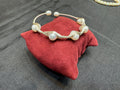 Silver finsh pearl bracelet