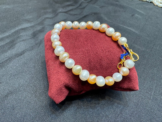 Rainbow round pearl bracelet