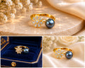 Black pearl ring