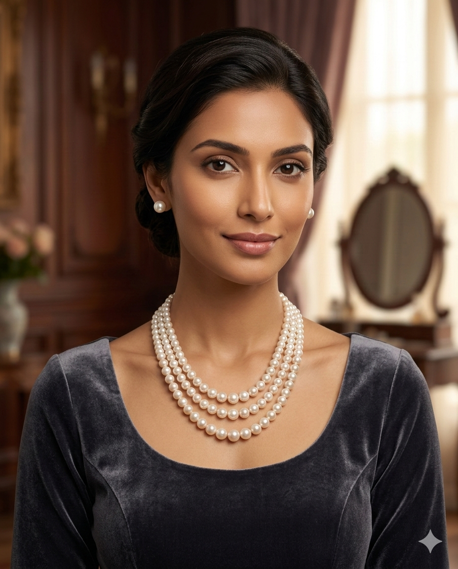 Elegant Multi-Layer Classic Pearl Necklace Set