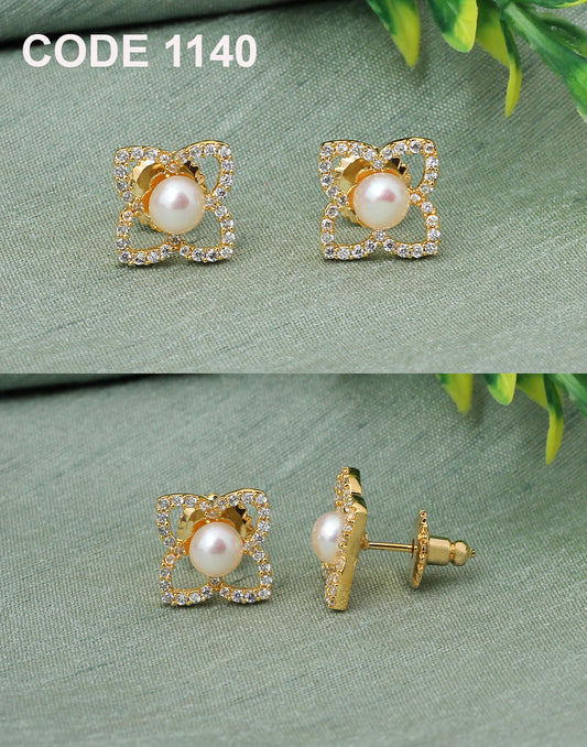 Graceful Fresh Pearl Earrings | Freshwater Real Pearls