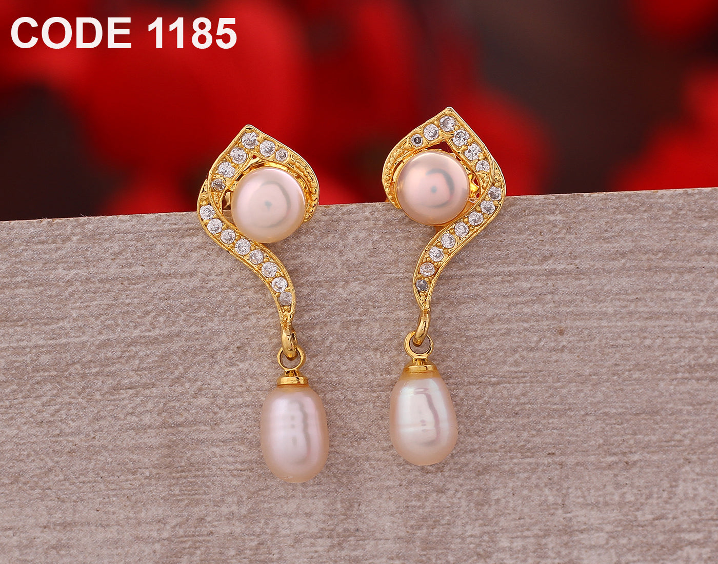 Beautiful Drop Earrings | Freshwater Real Pearls