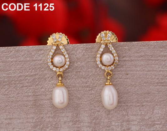 Light Partywear Drop Earrings | Freshwater Real Pearls