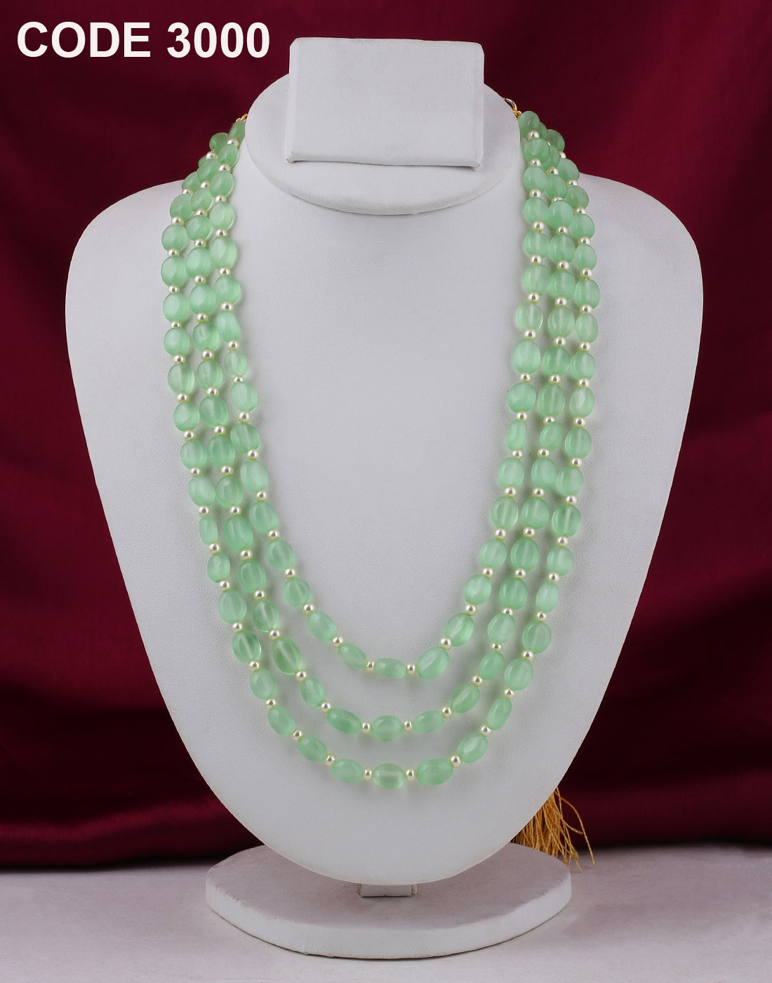 Triple Layer Bead Mala | Available in Many Colours