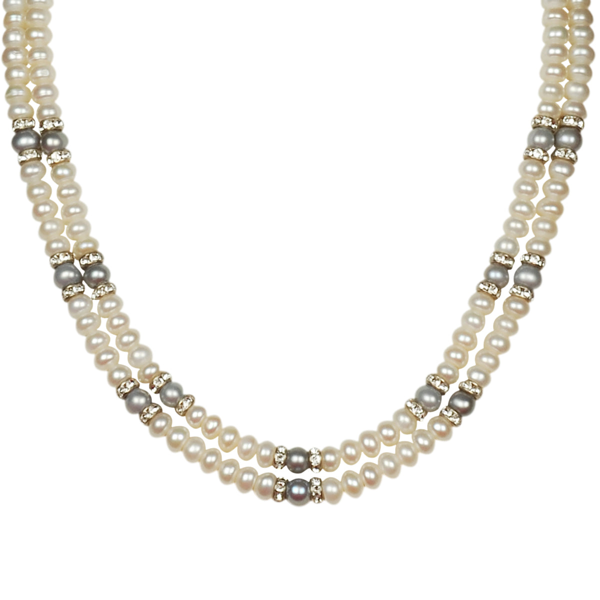 Freshwater Real Pearl Necklace with Long Earrings